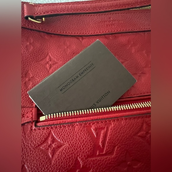 Louis Vuitton Monogram Empreinte Bastille MM- Red - Picture 5 of 12